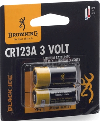Browning 3742000 Cr123a Lithium Batteries 3 Volt 1 (2 PK) 023614188179 - Browning