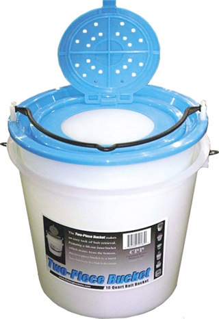 CHALLENGE 2 PC 10 QT BAIT BUCKET                           