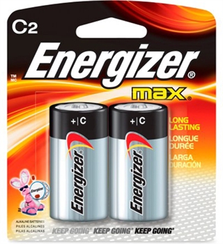 ENERGIZER MAX C BATTERIES 2PK                              