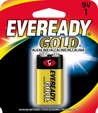Energizer Eveready Alkaline Battery 9V 1pk A522BP