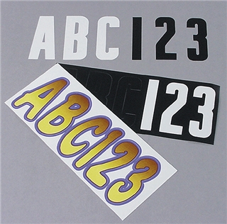 SS BLOCK STYLE LETTER KIT BLK                              