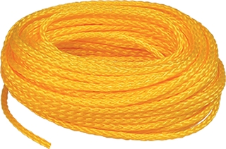 SS HOLLOW BRAID ROPE 1/4"x50' YEL                          