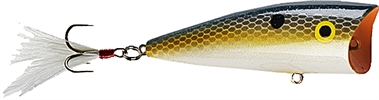 Rebel P6056 POP'R 2.5" 1/4 - FIRE TIGER Fishing Lure