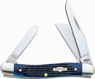 Case Cutlery Blue Bone Med Stockman 3BLD 3 5/8" 02801