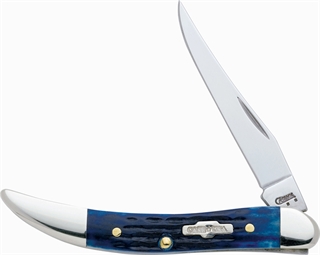 Case & Son 610096 SS Blue Bone Texas Toothpick 2.25" Clip Blade