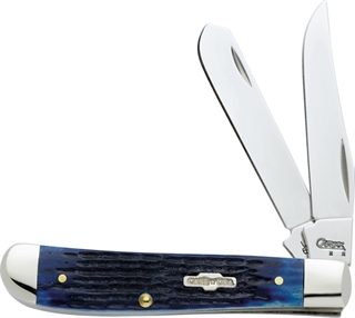 Case Cutlery Med Trap 2BL 3.5" Blue Bone Knife 02838