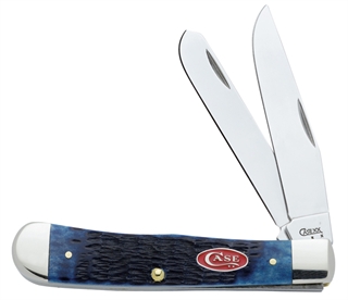 Case Cutlery Trapper 2BL 4.125" Navy Bone Knife