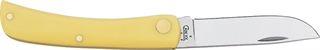 Case Cutlery 80032 Sod Buster Jr 3-5/8" Yellow Stainless Steel