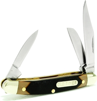 OLD TIMER KNIFE JUNIOR 3-BLADE 2" STAINLESS DELRIN