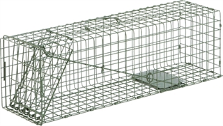 Duke Cage Trap No. 2 24in Galvanized Steel Rabbit Trap 1 Door