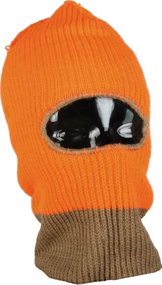 Outdoor Cap Knit Mask Camo/Orange Reversible 1-Size KR550