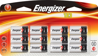 Energizer Specialty Batt 123 12Pk EL123BP-12