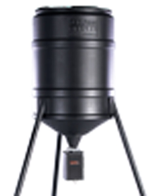 On Time 42200 Tomahawk 25Gal Tripod Feeder with 6V Solar Panel