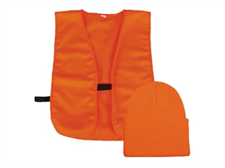 Outdoor Cap Watch and Vest Combo Blaze Orange Model: BLZKVST-80101