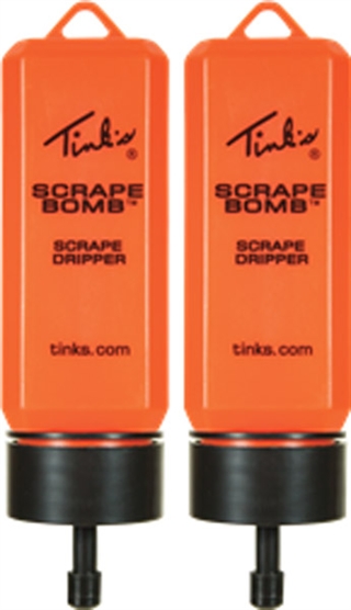 Tinks W5951 Scrape Bomb Dripper Duo, Daylight-Activated, Earth Brown, 2-Ounce Lure Capacity