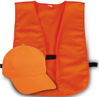 Outdoor Cap Vest and Combo Adult Blaze Model: BLZCPV - Outdoor Edge
