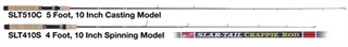 B&M SLABTAIL UL 4'10" Crappie Spin Rod - SLT410S