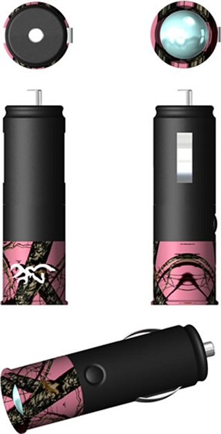 Browning On The Road 2" Shotgun Shell Rechargeable Flashlight Black/Pink - Browning