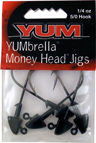 YUM UMBRELLA MONEY JIGHEAD 1/4 5PK                         