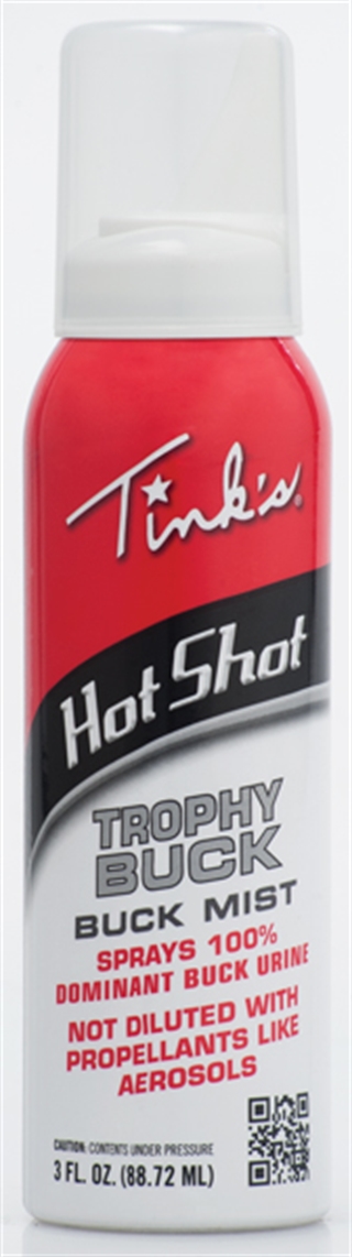 Tink's W5314 Hot Shot Trophy Buck 3oz Mist Spray - Dominant Buck Urine with Tarsal & Interdigital Gland Secretions