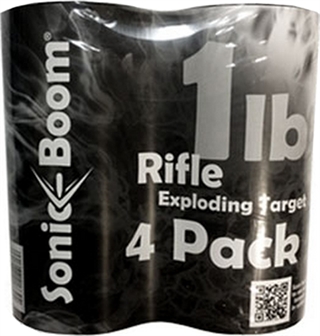 Jerent Enterprises Sonic Boom SBT014P 1lb Exploding Target 4 Pack