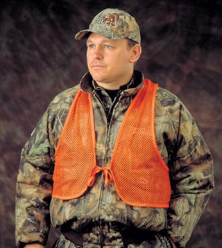Hunters Specialties H.S. Orange Mesh Safety Vest One Size Blaze Org 2006