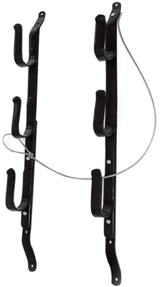 Allen 18520 Three Gun Rack Black Steel Holds 3 Firearms Adjustable - Allen Company - BLACK