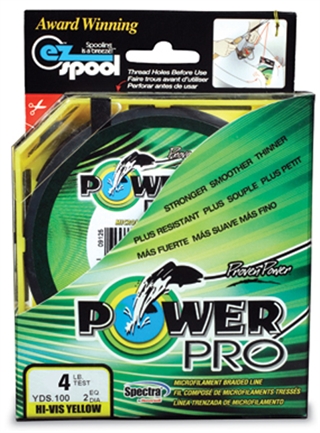 Power Pro 21100801500Y 80lb 1500yd Yellow Braided Fishing Line