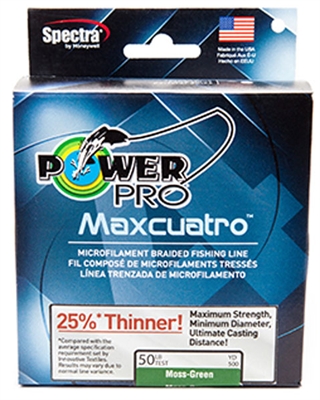 Power Pro 33400500150E Maxcuatro 50lb 150yds Green Line