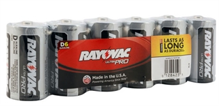 Rayovac / Spectrum Ray-o-vac Alkaline Battery D 6 Pack