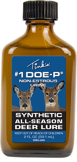 Tinks W5254 No.1 Doe-P Synthetic, 2oz Glass Bottle, All-Season Deer Lure, Early & Post-Rut Effective