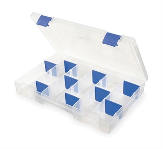 FLAMBEAU TUFF TAINER 6 PARTITIONS W/10 ZERUST DIVIDERS     