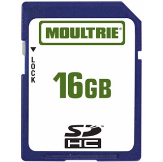 Moultrie Feeders 16GB SD Memory Card, MFHP12542 Model, High-Quality Plastic, Overwrite Protection