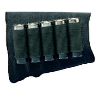Hunters Specialties 00685 Buttstock Shell Holder Shotgun 5 Rounds Black Elastic - GSM Outdoors - BLACK for sale at TheGunDock
