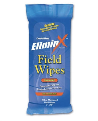 Code Blue D-Code Odor Eliminator Field Wipes