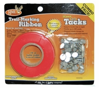 HME TRAIL MARKING TAPE & TACKS 50PK                        