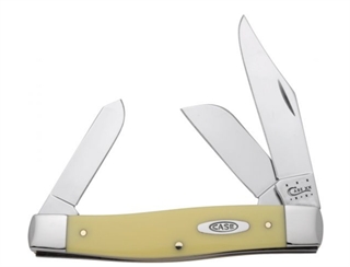 Case Cutlery Large Stockman 4.25" 3-Blade Yellow CV 00203