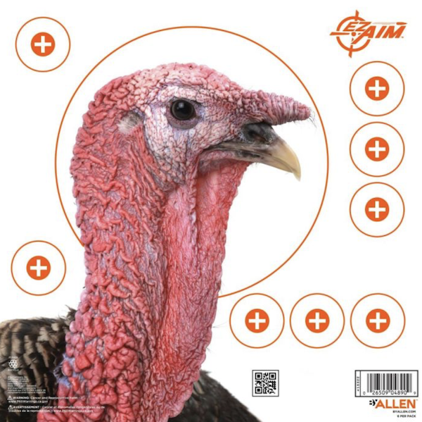 ALLEN EZ Aim 4-Color Turkey Paper Targets (12" x 12") - 6-Pack