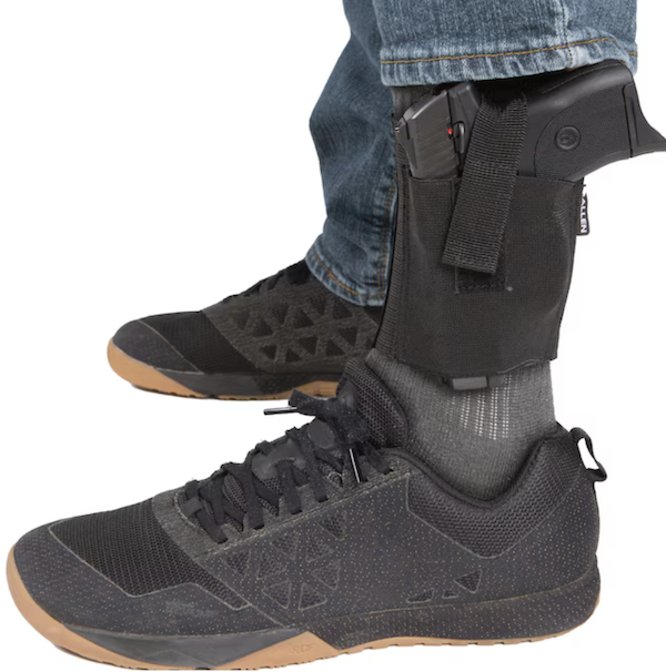 Allen Hideout Ankle Holster (Black Nylon, Adjustable Strap)