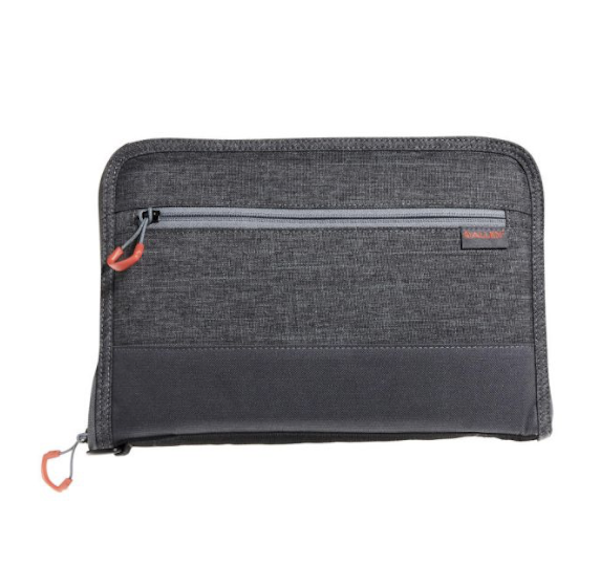 Allen Auto-Fit 2.0 Deluxe Handgun Case (7757) - Gray w/ Red Accents