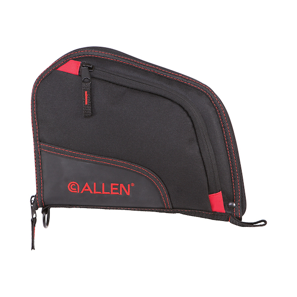 ALLEN Auto-Fit Handgun Case 9" (Black/Red)