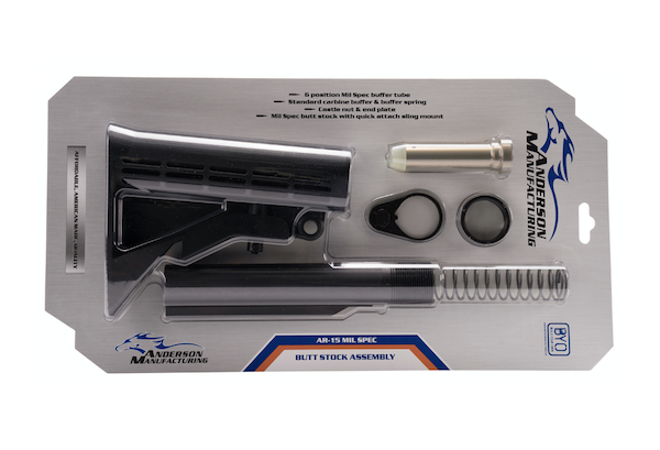 Anderson G2-J431-A000-OP 6-Position Carbine Buttstock Kit Black