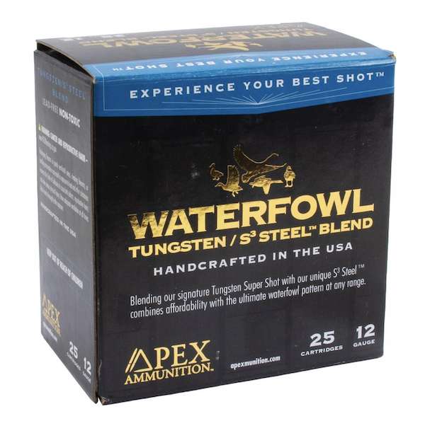Apex Waterfowl TSS/S3 Steel Blend 12 Gauge 3" Shotgun Ammo (#2/#7.5, 1-5/16oz) (25 Rounds)