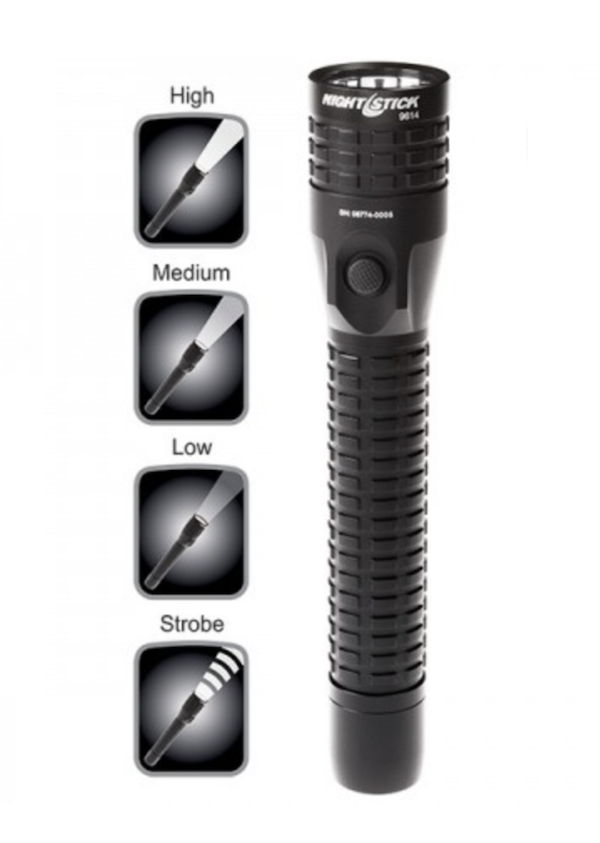 Bayco NGTSTK Duty Metal LED Rechargeable 650 Lumens Flashlight