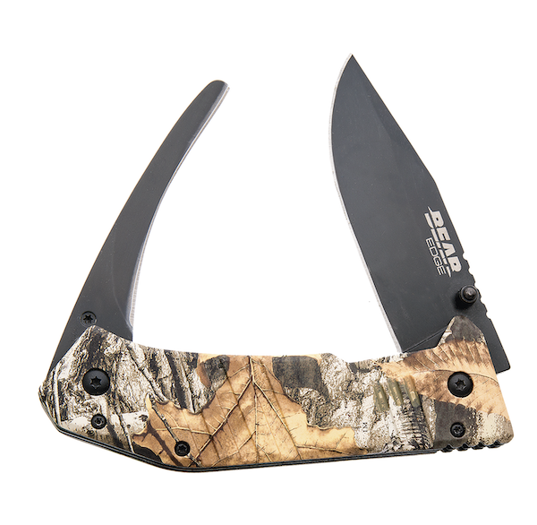 Bear & Son 61522 5" Double Blade Gut & Skinner Black Blade - Bear Archery