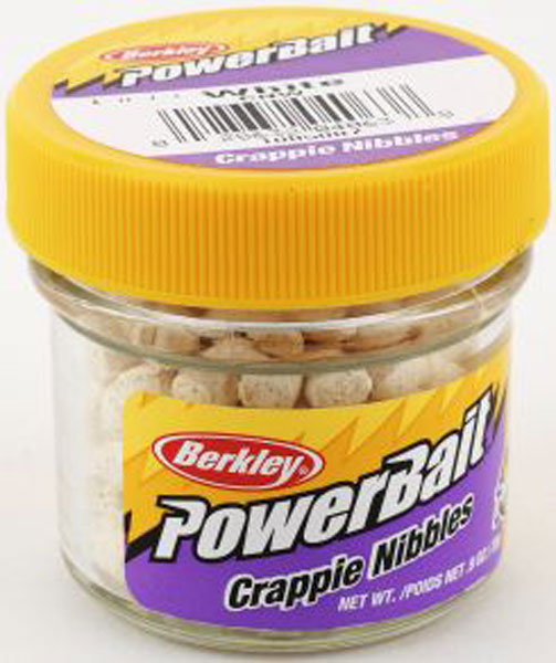 Berkley Fishing Products Berk Crappie Nibbles White 1oz CNW - Berkley