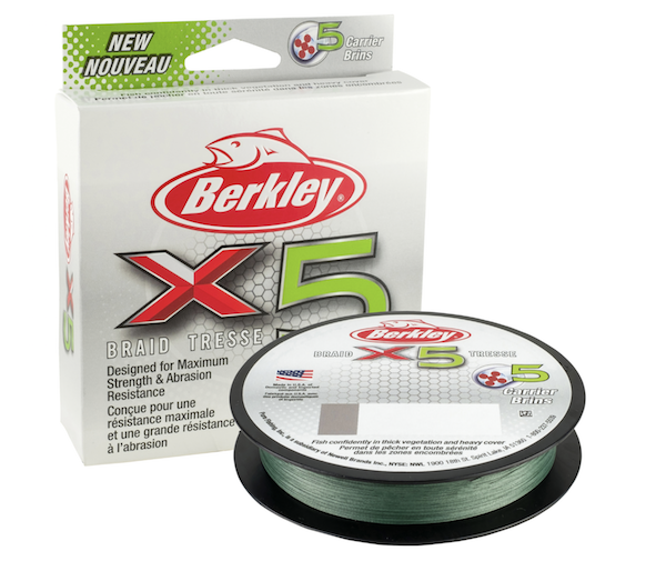 Berkley X5 Braid Filler Spool Low-Vis Green 10/4