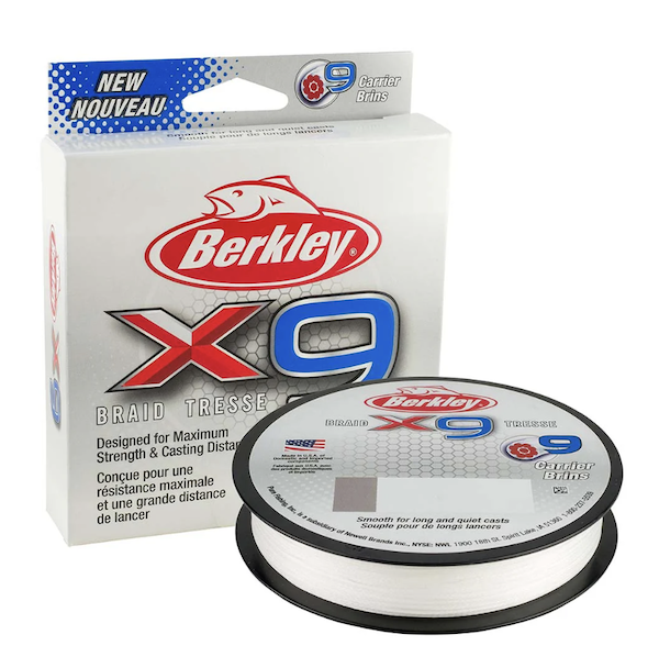 BERK X9 BRAID CRYSTAL 8LB 164YD FILLER SPOOL               