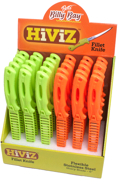 Betts Tackle Hi Viz 6" Fillet Knife Dispenser 30pc