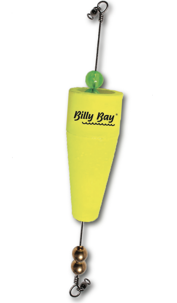 Betts BRASS CLICK CLACKERS 3" POPPING FLOAT YELLOW 1 PK    